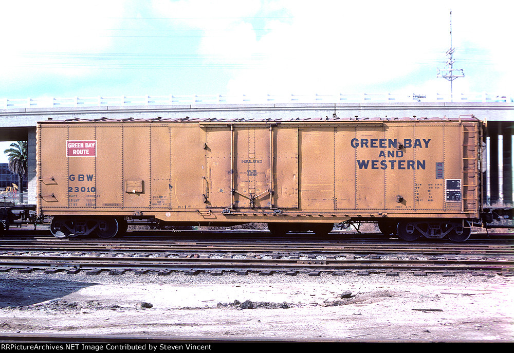 Green Bay Western RB box GBW #23010 rebuilt from 40' car.